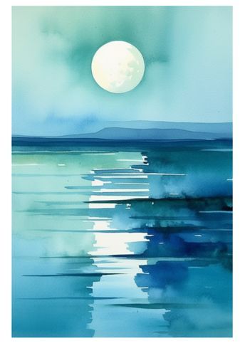 002 Seascape Harmony in Watercolor Atmospheric Watercolor, Watercolour Seascapes, Reflection Watercolor, Watercolor Seascapes, Watercolor Studies, Sailboat Watercolor, Watercolor Waves, Ocean Landscape Painting, Ocean Watercolor