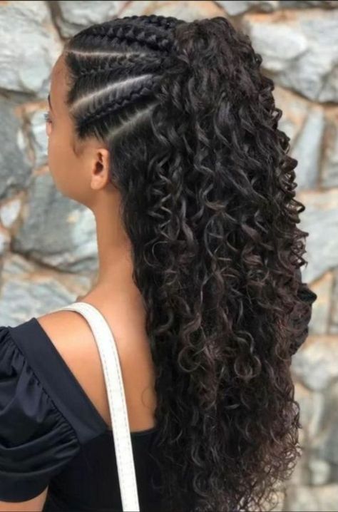 #hairstyleideas Mixed Curly Hair, Quick Natural Hair Styles, Viking Hair, Curly Hair Styles Easy, Hairdos For Curly Hair, Curly Hair Inspiration, Hair Stylist Life, Creative Hairstyles, Curly Hair Care