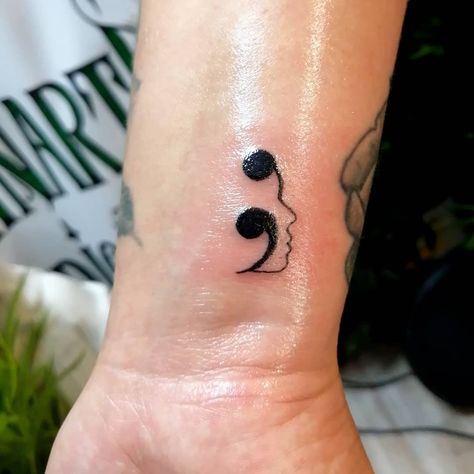 Semi Colon Tattoo Semi-colon Tattoo In Memory, Semi-colon Tattoo Meaning Ideas, Semi-colon Tattoo On Hip, Semi-colon Tattoo Star And Moon, Semi-colon Tattoo Cool, What Does A Semi Colon Represent, Semi-colon Tattoo Dog, Discrete Semi-colon Tattoo Ideas, Bee Semi-colon Tattoo Ideas