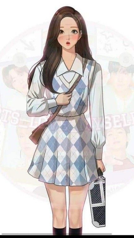 True Beauty Webtoon Jugyeong Outfits, Jugyeong True Beauty Outfits, True Beauty Outfits Webtoon, Webtoon Outfits, Blonde And Brunette Best Friends, Fashion Illustration Tutorial, Academia Style, Preformance Outfits, Korean Girl Fashion