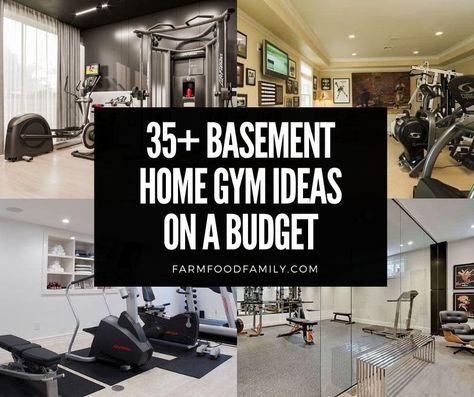 If you have a basement, you have plenty of space to create a home gym which will help you keep fit and ready for whatever life will throw at you. Diy Basement Gym Ideas, Home Gym Inspo Garage, Turning Garage Into Gym, At Home Gym Ideas Basements, Finished Basement Gym Ideas, Simple Home Gym Ideas Small Spaces, Basement Gym Design Ideas, Basement Fitness Room Ideas, Basement Home Gym Ideas