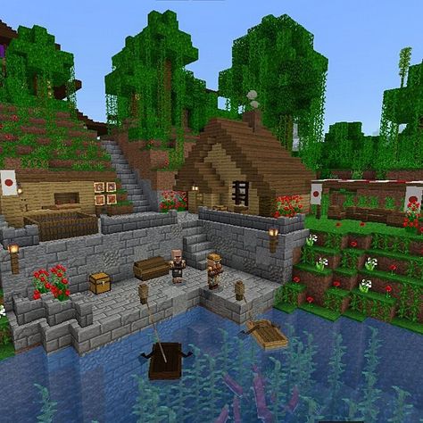 Minecraft Mineshaft Ideas, Minecraft Kale, Minecraft Building Blueprints, Minecraft Building Guide, Minecraft World, Minecraft Structures, Bangunan Minecraft, Minecraft Farm, Minecraft Castle