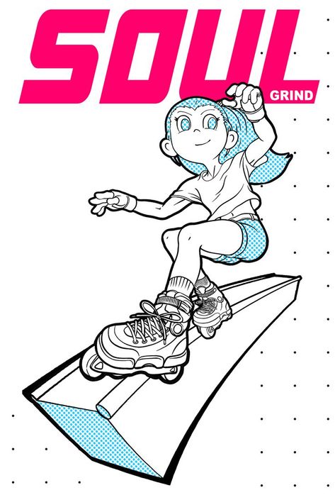 soul grind Skating Drawing, Character Pose Reference, Aggressive Skates, Inline Skates, Inline Skate, Skate Art, Inline Skating, Character Poses, Roller Skating