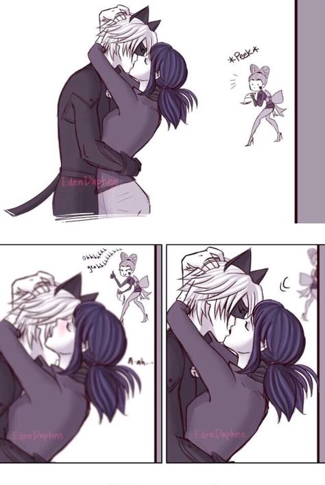 Comics Ladybug, Mlb Comics, Miraculous Ladybug Kiss, Marinette Et Adrien, Adrian And Marinette, Ladybug And Cat Noir, Miraculous Ladybug Oc, Miraculous Ladybug Memes, Miraculous Ladybug Wallpaper