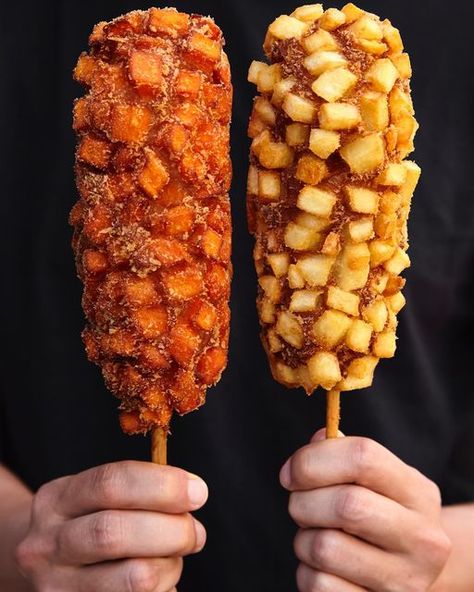 Cold Snacks, Corndog Recipe, Food Courts, Creamy Pasta Recipes, Tea Health Benefits, Corn Dog, Korean Restaurant, Yummy Comfort Food, Corn Dogs