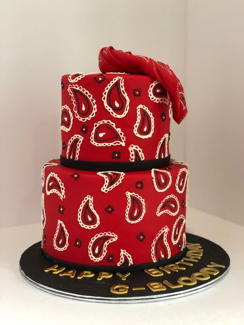 Red Bandana Cake, Homies Cake, Bandana Cake, Chola Party, Twins Party, Estilo Chola, Forever Flower, Quinceanera Photoshoot, Framed Tattoo