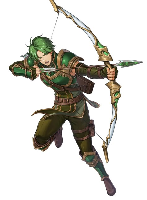 Sedgar, Battle Art - Fire Emblem Heroes Art Gallery Power Concept, Archer Characters, Fantasy Classes, Battle Art, Knights Of The Round Table, Fire Emblem Art, Shadow Dragon, Male Character Design, Anime Inspiration