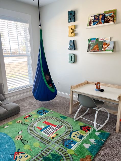 Sensory playroom, sensory swing for autism Playroom Sensory, Snoezelen Room, Big Playroom, Sensory Playroom, Sensory Bedroom, Sensory Swing, Sensory Ideas, Big Boy Bedrooms, Capstone Project