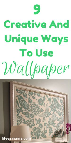 Unique Ways To Use Wallpaper, Wallpaper Inside Frame, Vintage Wallpaper Repurpose, Creative Use Of Wallpaper, Crafts Using Wallpaper, Pictures Over Wallpaper, Creative Ways To Use Wallpaper, Art On Top Of Wallpaper, Wallpaper Uses Ideas