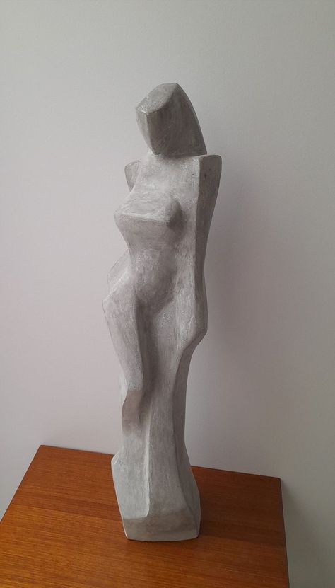 Clark Camilleri; layered concrete on iron work, in his unique method of sculpture. Beautiful figurative female form, with hints of cubism. Sculpture Art Clay, Concrete Sculpture, Indian Sculpture, Iron Work, Art Clay, Art Buyer, Abstract Sculpture, Cubism, Medium Art