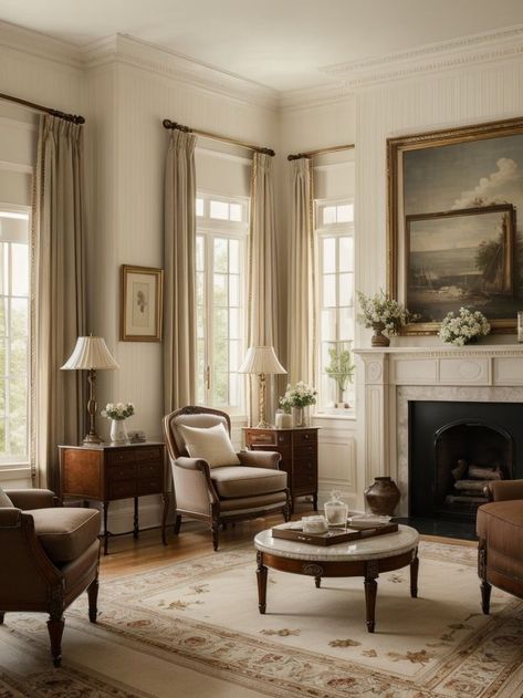 Traditional Living Room Ideas, Traditional Living Room Design, Formal Living Room Designs, Living Room Decorating Ideas, Living Room Decorating, Casas Coloniales, Classic Living Room, Living Room Design Decor, Traditional Living