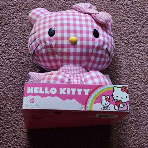 Brand New Still In Package Hello Kitty Plush Doll. Item Does Has A Slight Discoloration On The Side Of The Face May Be Able To Get It Out With A Little Love And Care By Washing It. Open To Offers. Condition 7.5/10 Silly Decor, Hello Kitty Merch, Hello Kitty Nursery, Kitty Toys, Hello Kitty Merchandise, Hello Kitty Toys, Hello Kitty Accessories, Hello Kitty Coloring, Miss Kitty