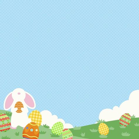 Happy Easter background, blue bunny border in cute design vector | free image by rawpixel.com / Tang Rabbit Background, Spring Backgrounds, Easter Background, Easter Templates, Easter Backgrounds, Bday Party Theme, Spring Background, About Easter, Background Blue