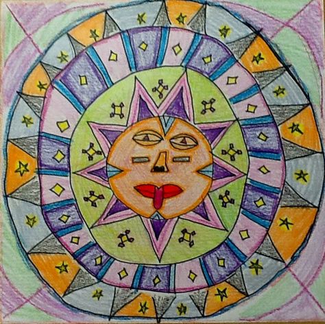 art inklings: How To Draw Aztec Sun Stones Aztecs For Kids, November Art, Aztec Sun, Aztec Civilization, Ancient Aztecs, Art Lessons Middle School, Aztec Culture, 6th Grade Art, 2022 Art