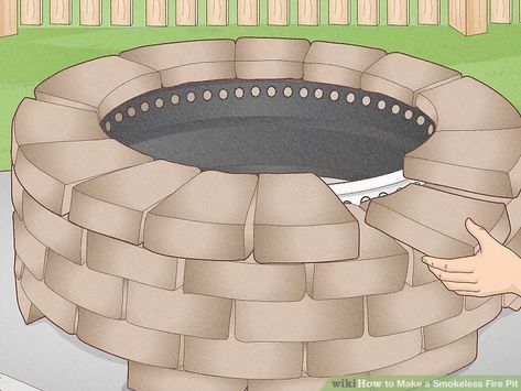 Diy Fire Pit Smokeless, Diy Smokeless Fire Pit Plans, How To Build A Smokeless Fire Pit, Smokeless Fire Pit Ideas Backyard, Smokeless Fire Pit Diy, Easy Fire Pit Ideas, Making A Fire Pit, Dyi Fire Pit, Outdoor Fire Pit Diy