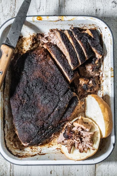 Texas Style Oven-Roasted Beef Brisket - My Kitchen Little Oven Roasted Brisket, Oven Brisket Recipes, Baked Brisket, Mississippi Roast Recipe, Brisket Oven, Roasted Beef, Mississippi Roast, Beef Brisket Recipes, Bbq Spice