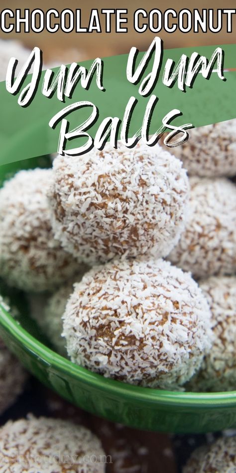 Chocolate Coconut Cookie Truffles {Yum Yum Balls} Choc Balls Recipe, Coconut Chocolate Balls, Carmel Candy, Chocolate Coconut Cookies, Middle Eastern Sweets, Cookie Truffles, Coconut Cookie, Condensed Milk Cookies, Coconut Truffles