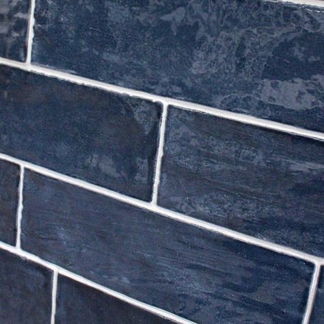 Apollo Tile Dark Blue 2.58-in. x 8-in. Polished Ceramic Subway Tile (5.38 Sq ft/case) - On Sale - Bed Bath & Beyond - 36077924 Colorful Vanity, Pool Lanai, Garage Suite, Blue Backsplash Kitchen, Rectangular Tiles, Blue Subway Tile, Blue Bathroom Tile, Beautiful Tiles, Blue Backsplash