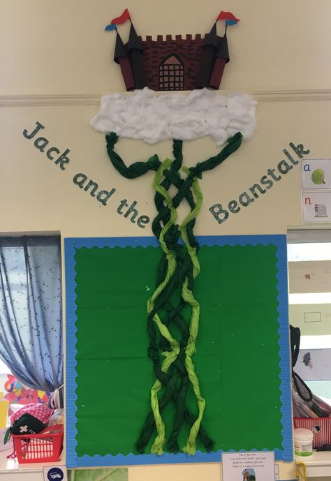 Jack and the Beanstalk Display Jack And The Beanstalk Display, Beanstalk Display, Jack And The Beanstalk, Classroom Displays, Classroom Decor, Education