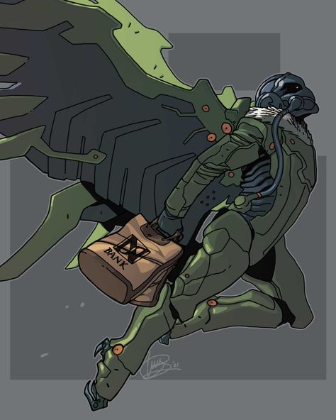 Green Goblin Redesign, Spiderman Vulture, Marvel Vulture, Vulture Spiderman, Vulture Marvel, Metal Gear Solid 4, Spiderman Fanart, Arte Nerd, Comic Villains