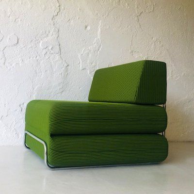 VNTG: Vintage design marketplace Foldable Couch, Fold Out Chair, Box Sofa, Foldable Sofa, Modular Sofa Design, Modular Couch, Modern Sofa Bed, Soft Furniture, Folding Sofa