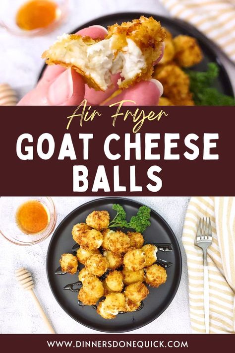 Are you ready for the ultimate snack sensation? Indulge in the crunchy-creamy magic of my Air Fryer Goat Cheese Balls! 😍🔥 Your taste buds will thank you! #DinnersDoneQuick #GoatCheeseBalls #FriedGoatCheeseBalls #GoatCheeseBallsRecipes #GoatCheeseAppetizerBalls #AirFryerGoatCheeseBalls #GoatCheeseBallsAirFryer #HowtoMakeGoatCheeseBalls #AirFryerGoatCheeseBalls #GoatCheese #GoatCheeseRecipes #GoatCheeseAppetizer #AppetizerRecipes #AppetizerIdeas #PartyAppetizers Air Fryer Goat Cheese, Holiday Bites, Goat Cheese Balls, Cheese Balls Recipe, Goat Cheese Appetizer, Fried Goat Cheese, Boxed Mac And Cheese, Goat Cheese Recipes, Air Fried Food