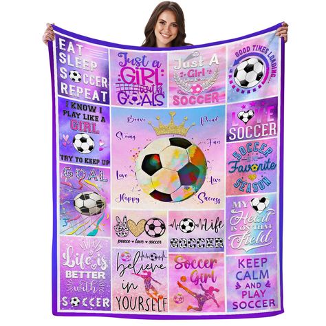 Soccer Blanket, Women Soccer, Women's Soccer Team, Soccer Gifts, Camping Blanket, Nap Blanket, Family Parties, Soccer Team, Soft Blankets