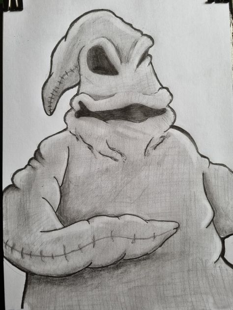 Oogie Boogie Drawn in Pencil Oogie Boogie Drawing, Oogie Boogie, Cool Art Drawings, Drawing Sketches, Cool Art, Sketch Book, Art Drawings, Male Sketch, Pencil