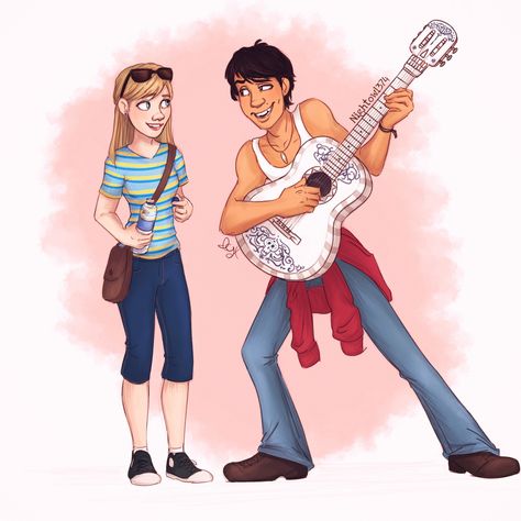 Older Miguel Rivera and his girlfriend the fan made character from Coco Riley Inside Out Fanart, Coco Fanart, Coco Disney Fanart, Pixar Coco Fanart, Miguel Coco Fanart, Coco Miguel Fanart, Hector Coco Fanart, Coco Hector X Ernesto, Disney Amor