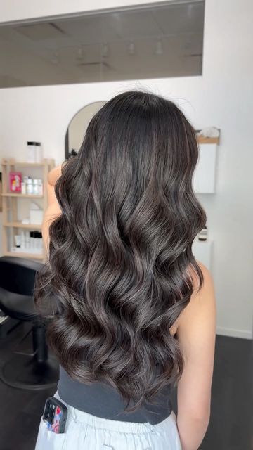 Bay Area Hairstylist on Instagram: "Subtle dimensions 
•
•
Text (408) 800-6905 to book 
•
•
#k18hair #k18results #bayareahairstylist #subtlehaircolor #brunettehair #dimensionalhair #livedinhair" Mocha Ash Brown Balayage, Ashy Brown Black Hair, Dark Dimensional Brunette, Dark Ashy Brown Hair, Ashy Dark Brown Hair Balayage, Espresso Brown Hair, Ashy Brown Hair, Subtle Hair Color, Ashy Brown