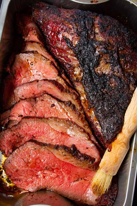 Traeger Tri Tip Recipe, Cowboy Ribeye, Smoked Baked Potatoes, Smoked Tri Tip, Smoked Chuck Roast, Cowboy Steak, Smoked Burgers, Traeger Grill Recipes, Ribeye Steak Recipes