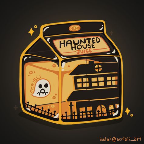 Cute Creatures, Love Cute, Haunted House, Skeleton, Juice, Halloween, Instagram