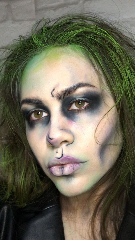 Swamp Witch Makeup, Beetlejuice Makeup, Swamp Witch, Witch Makeup, Face Hair, Beetlejuice, Halloween Makeup, Hair And Nails, Halloween Party