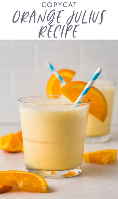 Copycat Orange Julius, Orange Julius Copycat Recipe, Creamsicle Drink, Orange Julius Recipe, Recipes Copycat, Frozen Drink Recipes, Frugal Recipes, Orange Julius, Orange Juice Concentrate