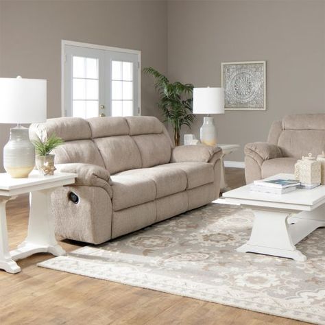 Living Room Ideas With Recliner Sofas, Tv Room With Recliners, Sofa Recliners In Living Room Decor, Living Room With Recliners Ideas, Recliner Sofa Living Room Decor, Style A Small Living Room, Reclining Sofa Living Room, Living Room Refresh, Affordable Living Room Furniture