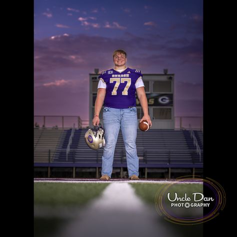 There’s not many things I like more than taking pictures at our beautiful Go-Devil stadium. Throw in a beautiful sunset and one of my favorite football players to wear a helmet, and it was a perfect night. Well, perfect would have been 20° cooler, but I’ll take what I can get. Thanks for the first of multiple sessions, Bradyn. This is YOUR YEAR! (reposted to fix an error) Senior Football Photography, Senior Football, Football Photography, Perfect Night, Football Stadiums, Football Boys, Sports Photos, Senior Pics, Senior Year