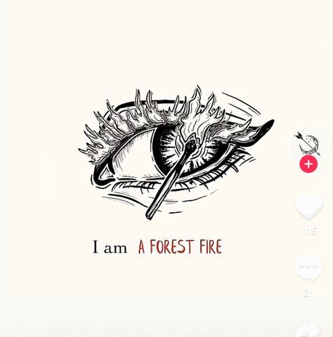 Forest Fire Tattoo, Forbidden Forest Tattoo, Wildfire Tattoo, Forest On Fire Tattoo, Wildland Fire Tattoo, Forest Fire Illustration, Forest Tattoos, Fire Tattoo, Sleeves Ideas