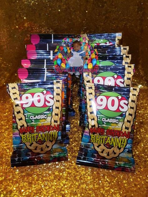 Grab these themed favors to add the icing on your throwback party cake! These are guaranteed to make a statement at your event. We have several options that you can choose from, also if there is an item you would like to see wrapped send me a message. 90s Cartoon Party, Cartoon Party Theme, 90s Party Favors, 90s Party Decorations, Throwback Party, 2000s Party, 80s Theme Party, 90's Birthday Party, 80s Theme