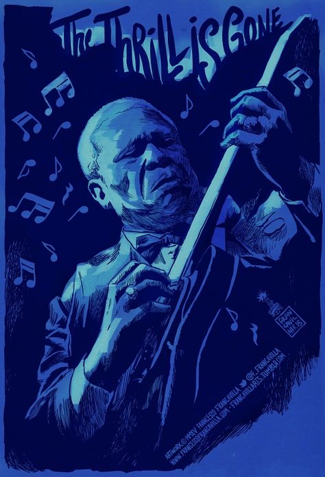 B.B. King by Francesco Francavilla * Bb King Wallpaper, Bb King Poster, Blues Music Aesthetic, Music Feeling, Francesco Francavilla, Band Artwork, Blues Music Poster, Vintage Music Art, Blues Art