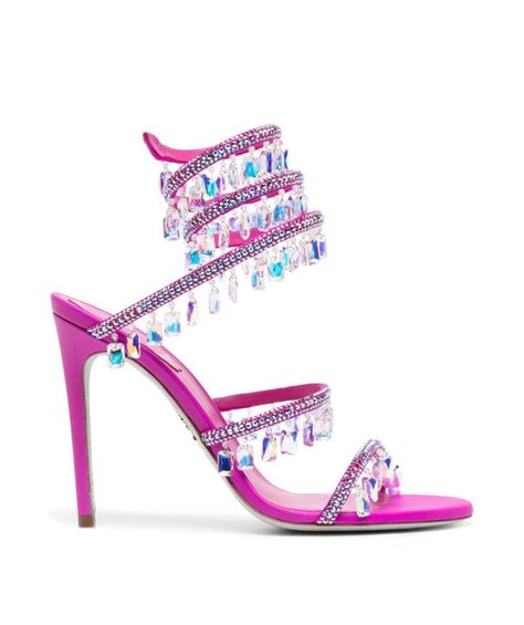 Pink Wishlist Cinderella Shoes, Beautiful Sandals, Rene Caovilla, Shoe Art, Gorgeous Shoes, Pink Heels, Shoe Closet, Pink Shoes, Fuchsia Pink