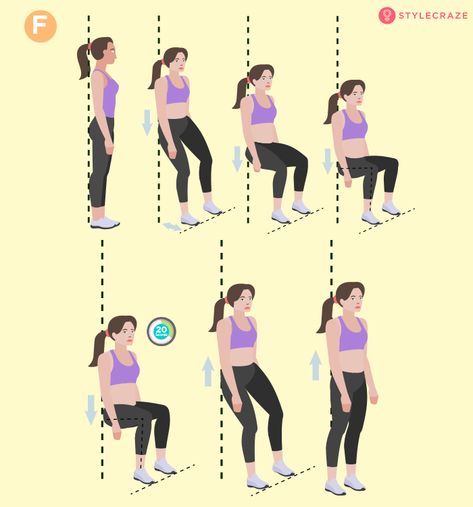 Sec Wall Sit, Wall Squats Benefits Of, Wall Sits Benefits, Cheerleading Motions, Wall Sit Exercise, Wall Sit Challenge, Wall Workouts, Wall Squats, Wall Sitting