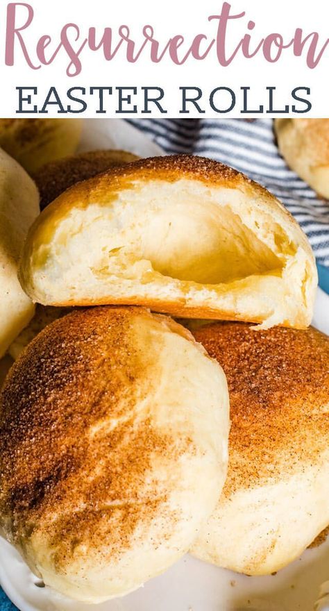 If you're looking for a delicious way to celebrate Easter, try these cinnamon sugar Resurrection Rolls. The homemade disappearing marshmallow rolls represent the empty tomb! #easter #rolls #breakfast #resurrection Resurection Rolls, Empty Tomb Rolls, Resurrection Rolls Recipe, Easter Rolls, Resurrection Rolls, The Empty Tomb, Easter Bun, Empty Tomb, Easter Breakfast