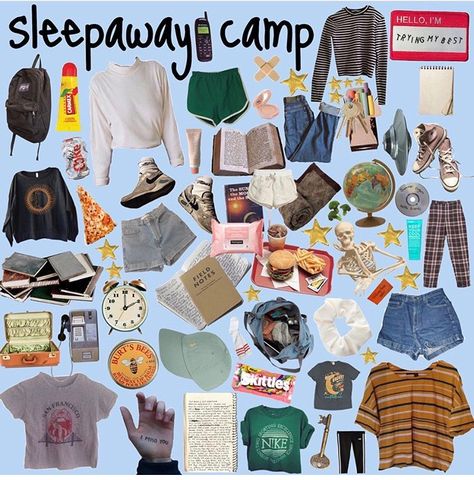 80s Summer Camp Aesthetic Outfits, Adventurecore Outfit Summer, 80s Summer Camp Outfits, Sleepaway Camp Outfits, Camp Aesthetic Fashion, Camp Counselor Aesthetic Outfits, Camp Outfit Ideas, 80s Summer Camp Aesthetic, Sleepaway Camp Aesthetic