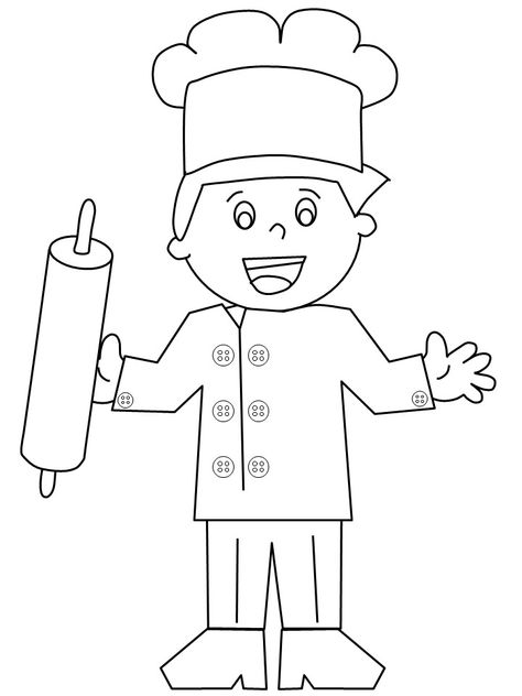 Print Coloring Pages Cooking Preschool, Community Helpers Preschool Activities, Community Helpers Preschool, Birthday Cartoon, Community Helpers, Color By Numbers, Alphabet Coloring, Coloring Pages For Girls, Color Worksheets