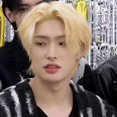 Ateez Mingi Blonde Hair, Mingi Blonde Hair, Mingi Blonde, Tall Hair, Ateez Mingi, Song Mingi, Song Min-gi, Love U So Much, Long Hair Styles Men