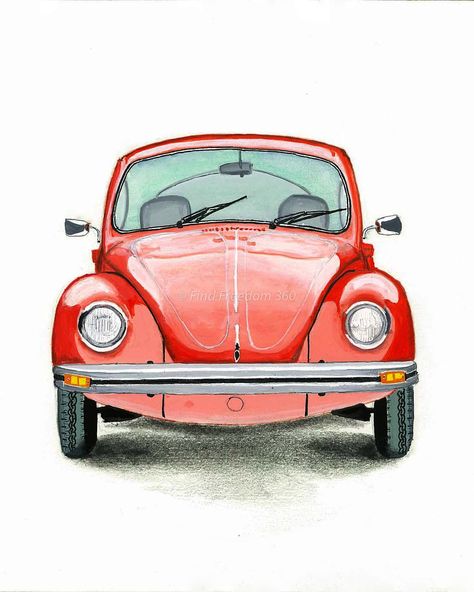 ⛽ Hey friends,❤️ I drew this #volkswagen #beetle years ago, one of my oldest watercolor drawing 🚘 👉Write me an email for commissions 📩 #volkslovers #volkswagenbeetle #germancars #economycar #germanauto #vw #beetlelove #volkswagenofinstagram #carstagram #carlovers #carsinstagram #redcar #autolovers #oldcar #oldcarshow #portraitdrawing #watercolorart #watercolorpainting #watercolorsketch #drawingsketch #giftideas #artistic #drawingsketch #modernart #artrealism #cardrawing #giftforhim #giftfo Vw Van Drawing, Vw Beetle Drawing, Volkswagen Drawing, Volkswagen Beetle Drawing, Vw Drawing, Car Watercolor Painting, Van Drawing, Beetle Drawing, Beetle Chair