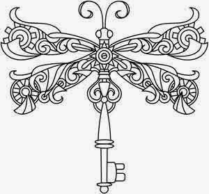 free steampunk coloring pages - Bing Images | +Parchment Steampunk ... Steampunk Dragonfly, Metal Animals, Steampunk Coloring, Flying Dutchman, Adult Colouring Pages, Urban Threads, Fairy Coloring, Paper Embroidery, Steampunk Art