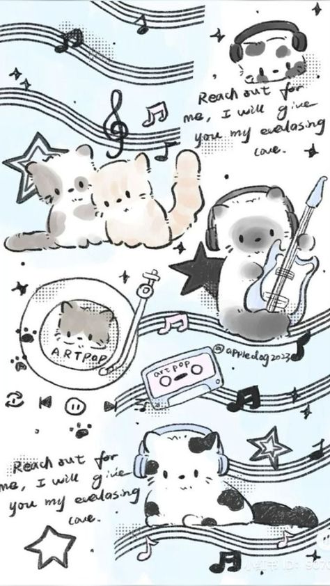 Happy And Content, Paw Wallpaper, Cute Iphone Wallpaper Tumblr, Rabbit Wallpaper, Iphone Wallpaper Cat, Chat Kawaii, Jelly Wallpaper, Kpop Iphone Wallpaper, Cute Easy Doodles