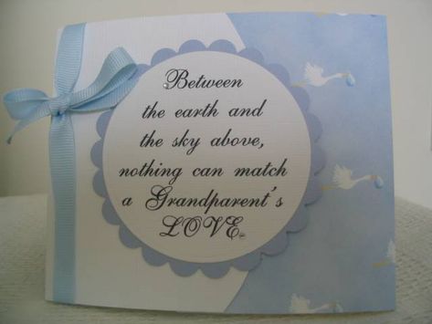 New Grandparents Flap Card-Really like the saying New Grandparents Card, First Time Grandparents, Grandparents Card, Grandma Cards, Card Quotes, First Time Grandma, Baby Cards Handmade, New Grandparents, Congrats Card