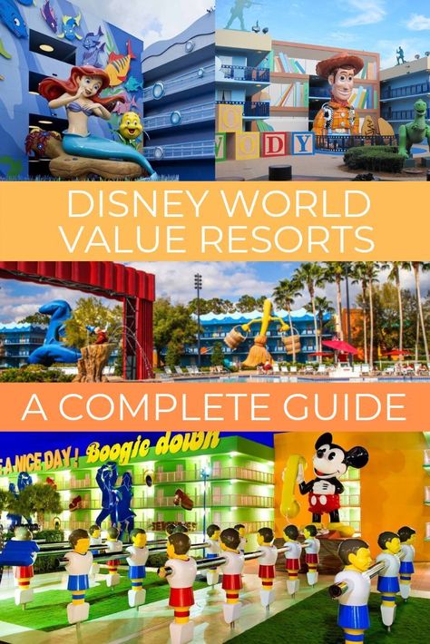 Disney Value Resorts, Disney World Guide, Disney World Rides, Disney Resort Hotels, Disney World Hotels, Disney World Magic Kingdom, Disney Vacation Planning, Disney Hotels, Disney Orlando